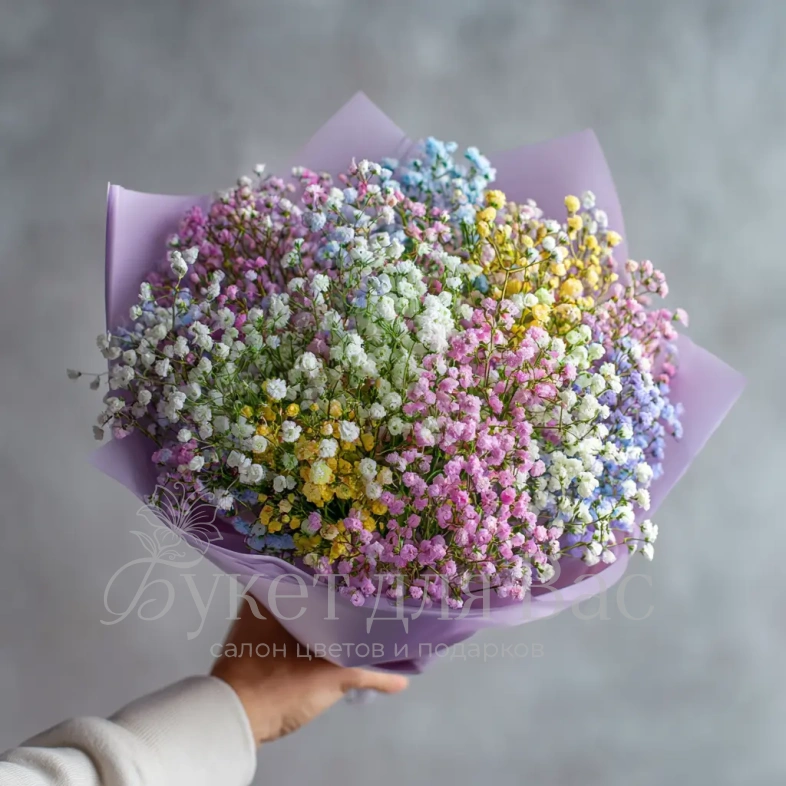 Монобукет из гипсофилы &laquo;Пушистая симфония&raquo;