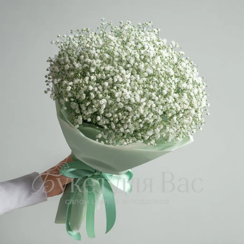 Монобукет из гипсофилы &laquo;Молочная вуаль&raquo;