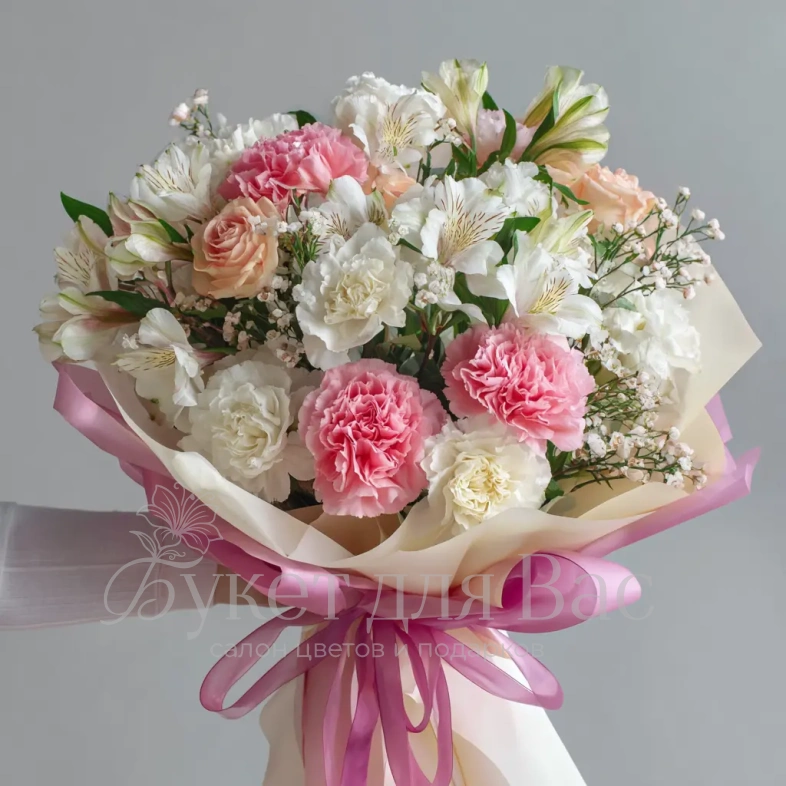 Букет с альстромериями &laquo;Игривое настроение&raquo;