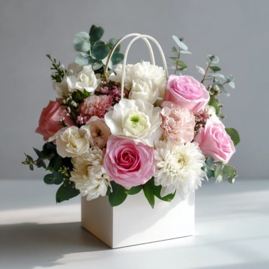 Композиция в сумочке «Нежность с собой»