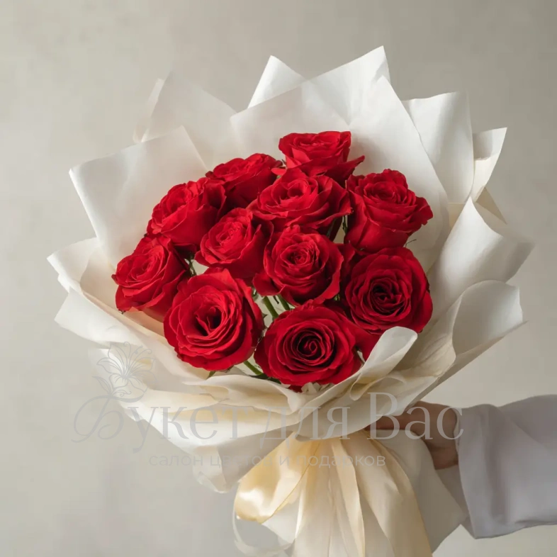 Красные розы &laquo;Горячий акцент&raquo;